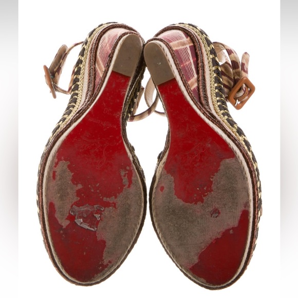 Christian Louboutin printed espadrilles heels - Picture 13 of 13
